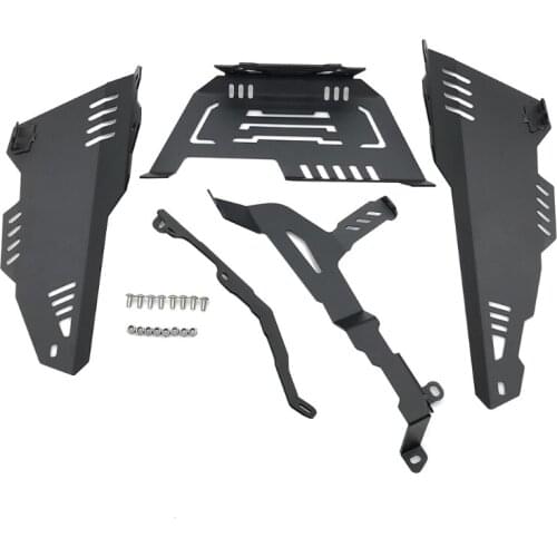 Stainless Steel Motorcycle Chassis Skid Plate Guard Protective Cover Protection Compatible with Yamaha-XSR700 MT07