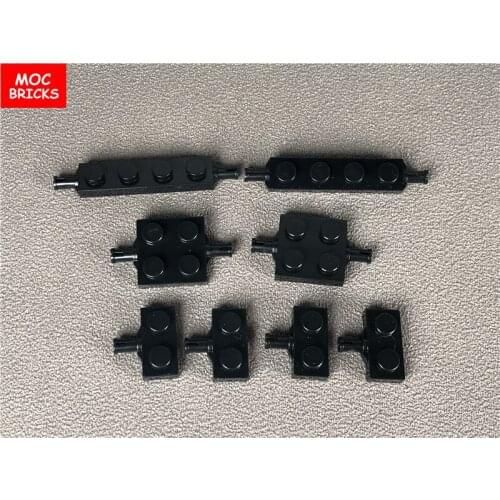 10pcs/lot MOC Bricks DIY Modified Plate with Wheels Holder 1X2 ,2x2 ,1X4 fit with 2926/4600 Building Blocks Toys for kids Gifts
