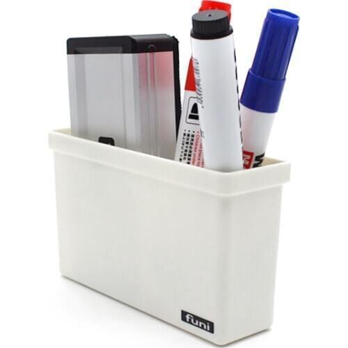 2PCS Marker Dry Erase Magnetic Holder Magnet Pen Pencil Cup Utility Organizer for Office Refrigerator Locker Metal Cabinets