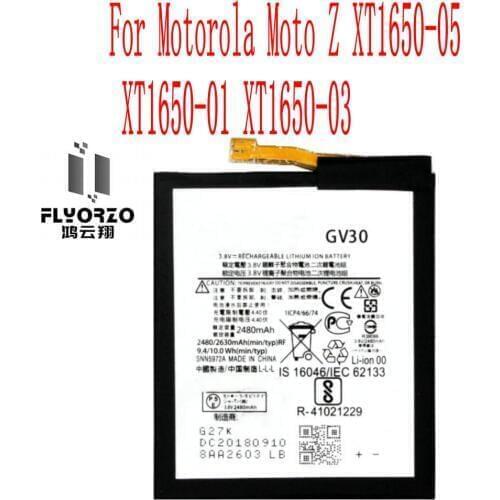 High Quality 2630mAh GV30 Battery For Motorola Moto Z XT1650-05 XT1650-01 XT1650-03 Cell Phone