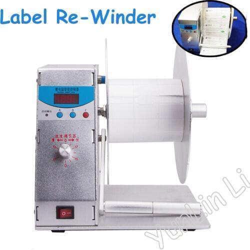 Digital Automatic Label Rewinder Clothing Tags Barcode Stickers Rewinding Machine Volume Label FOR Supermarket