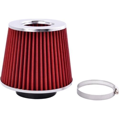 76MM 3 Inch High Flow Cold Air Intake Filter Universal Induction Kit Car Accessories Car Air Filters Sport Power Mesh Cone