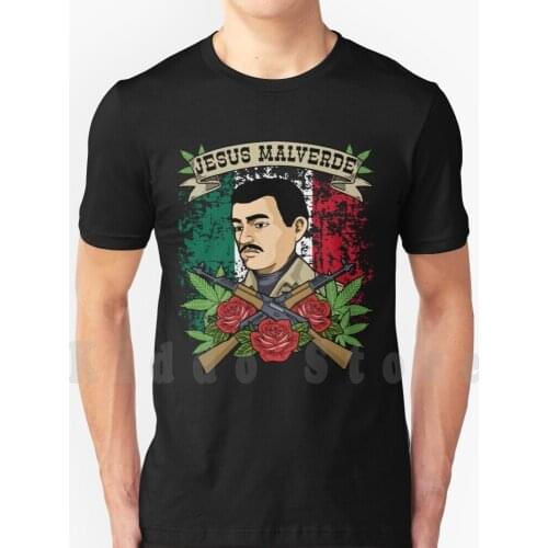 Jesus Malverde Shirt For Women & Men Gifts Jesus Malverde T Shirt Diy Big Size 100% Cotton Jesus Malverde Jesus Malverde Jesus