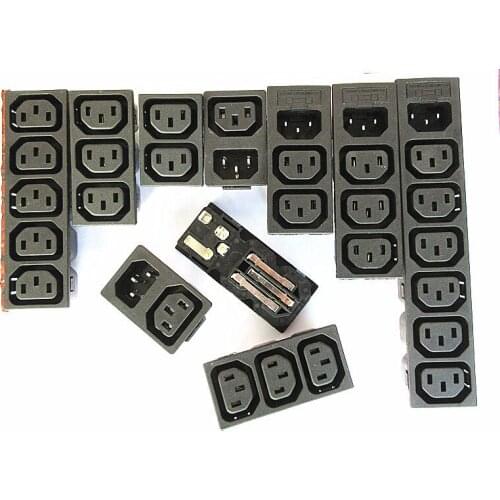 HOT NEW American socket Power socket 2 3 4 5 6 position socket 3 heads AC-101/102/103/105B/106B