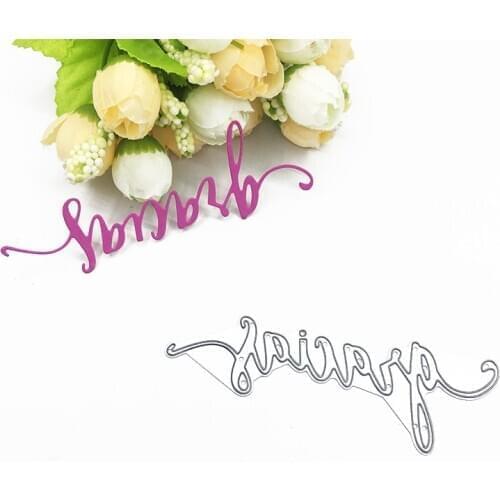 Julyarts 2019 Words Metal Die Cutting For Scrapbooking Die Cuts For Wedding Card Making Decoration