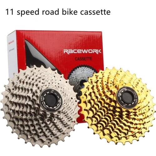 Road Bike Cassette 11 Speed Bicycle Cassette Freewheel 28T 32T Flywheel Bicycle Sprocket 11 Speed Cassette Bicycle Parts Golden