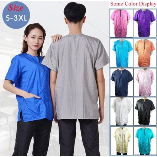 Pet Shop Breathable Work Clothes Hair Salon Hairdressing Uniform Pet Grooming Overalls Custom LOGO Hair Stylist Apron G0722