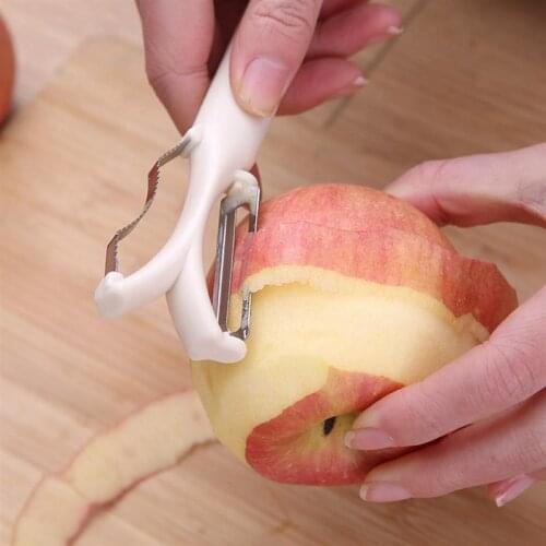 Fruit Peeler 2 In 1 Multifunctional Corn Zipper Food Peeler Fruit Peeler Vegetable Potato Peeling Knife Fruits Vegetables Tool