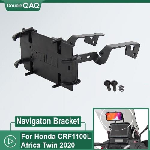 Motorcycle Front Phone Stand Holder Smartphone Phone GPS Navigaton Plate Bracket For HONDA CRF1100L Africa Twin CRF 1100 L 2020