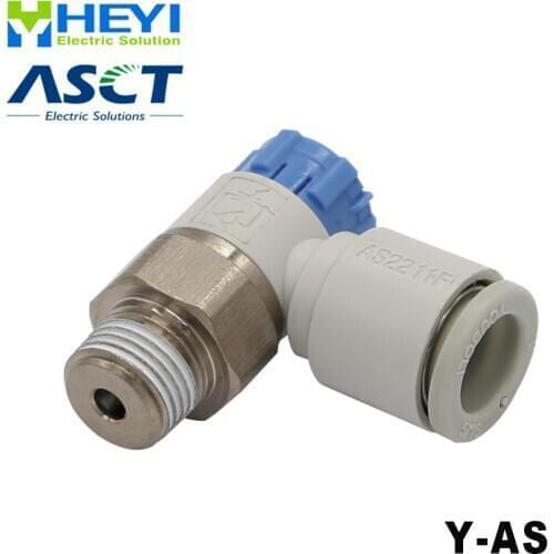 Pneumatic quick joint speed control valve cylinder accessories L type4-12-1 / 8 "1/4" intake speed control valve