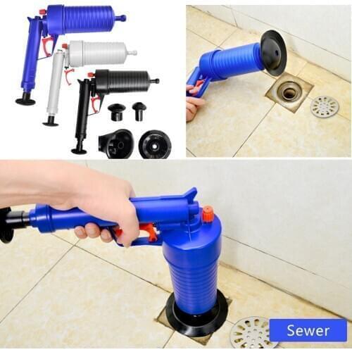 Air Pump Pressure Pipe Plunger Drain Cleaner Sewer Sinks Basin Pipeline Clogged Remover Bathroom Kitchen Toilet Cleaning Tools