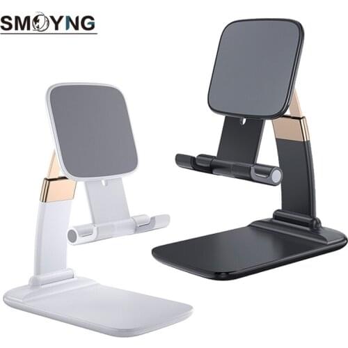 SMOYNG Curve Scalable Flodable Desktop Phone Tablet Stand Holder Portable Support For 4-10 inch iPhone iPad Mount