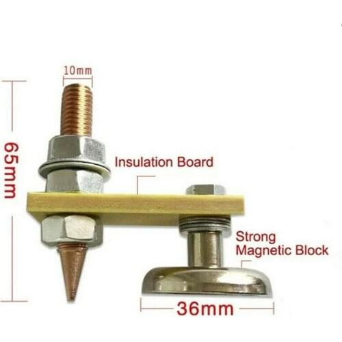 Welding Magnet Head Magnetic Support Clamp Holder Fixture Strong Welder Ground Connector Spotter Auto Bodywork Spotter Tools