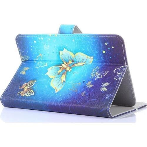 Myslc Universal Cover for Telefunken TF-MID707G/MID708G/MID701G/MID702G 7 inch Tablet Printed PU Leather Stand Case