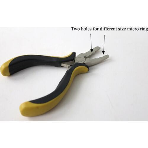 1pcs Black and Yellow Color Rebond Remover Hair Pliers Hair Extension Tools&Accessories Multipurpose Hair Extensions Pliers