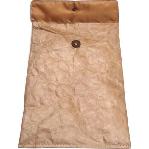 10pcs/set Washable Kraft Paper Document Bag Yellow Craft Paper Bag School Office Document Holder Filling Product Clouse Fastener