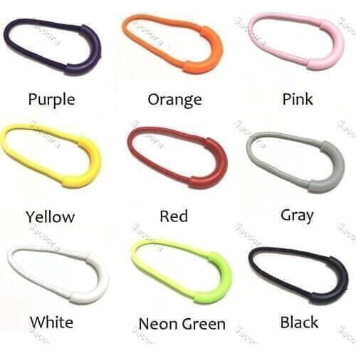 1000pcs/pack Mix Color U Shape Zipper Pulls Cord Ends Strap Lariat For Apparel Accessories