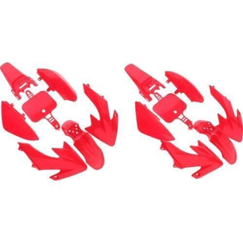 2 Set ABS Plastic Fairing Bodywork Set Cowl For XR50 CRF50 Motorbike