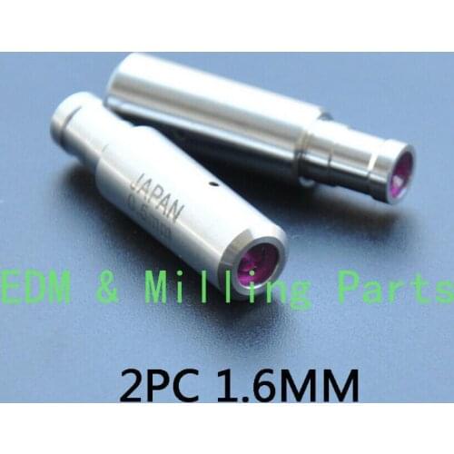 2PCS CNC 1.6MM Ruby Ceramic Electrode Guide Fit EDM Wire Cut Machine Parts For EDM Wire Cut Mill Part