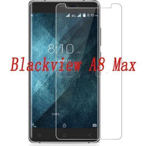 2PCS Smartphone Tempered Glass for Blackview A8 Max 5.5" 9H Explosion-proof Protective Film Screen Protector cover phone