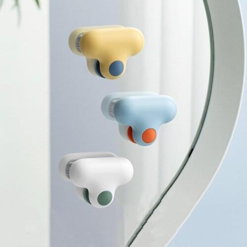 2-In-1 Defogging Cleaning Brush Wall Mounted Glass Cleaner Mirror Wiper Cleaning Tools Home Cleaning Tools Glass Cleaning Brush