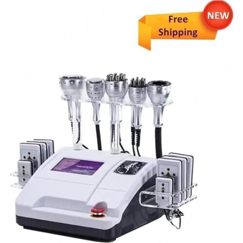 40k Vacuum Cavitation Body Slimming Weight Loss Face Lifting Photon Led 8 Pads Lipo Laser 8in1 Beauty Machine