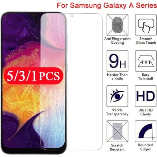 5/3/1Pcs phone screen protector for samsaung galaxy A10 A20 A20S A30 A40 A50 A50S A60 A70 A80 A90 tempered glass protective film