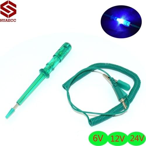 6V 12V 24V 6-24V Auto Car Motorcycle repair tool Circuit Tester Gauge Test Voltmeter Light Hot Voltage circuit test pen green