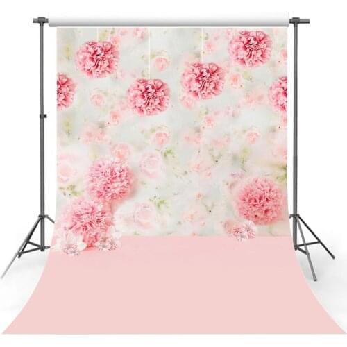 Avezano Pink Paper Flower Photography Background Solid Color Newborn Baby Shower Portrait Party Backdrop Photo Studio Photocall