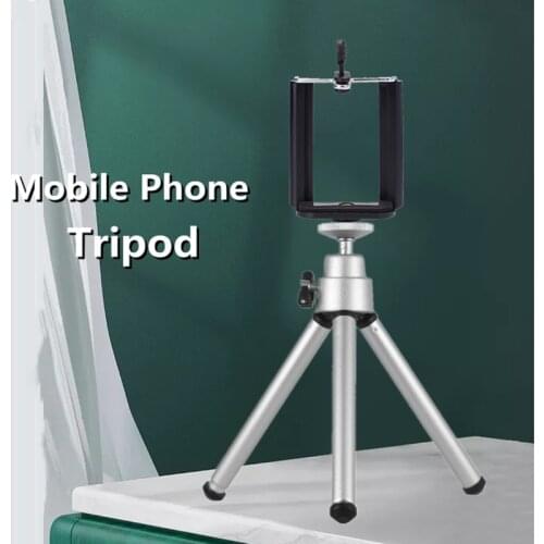 BSLIUFANG New Universal Foldable Desk Phone Holder Mount Tripod Stand With Phone Clip For phone mini Camera