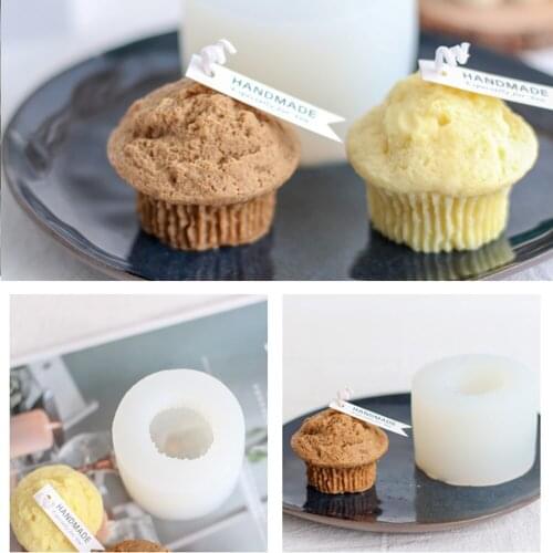 DIY Handmade Cake Ice Cream Mold Candle Making Molds Silicone Crafts Home Decoration Scented candle