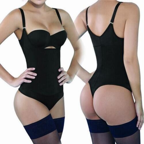 Shapewear Woman Full Body Shaper Thong Seamless Bodysuit Corset Buckle Under Wear Latex Waist Trainer Butt Lifter Body Sculpting