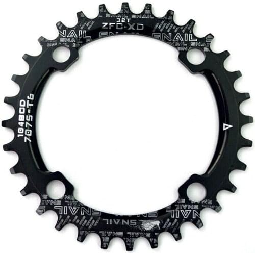 Bicycle Crank Round Narrow Wide Chainring MTB Mountain Bike Bicycle 32T 34T 36T 38T Crankset Single Tooth Plate Parts Chainwheel