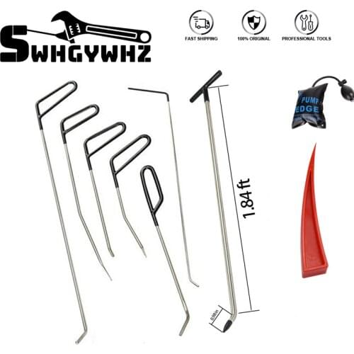 CAR TOOLS KIT PAINTLESS DENT REPAIR TOOL R ROD HOOK remover kit REPAIR HAMMER HAIL DAMAGE tool kit for cars