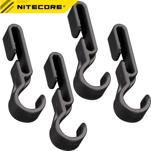 NITECORE NHC10 Helmet Clip x 4 Packs for Headlamp Headband HB02 NU05 NU20 NU25 NU30 HC30 HC65 HC70 HA40 T360 EH1S FREE SHIPPING