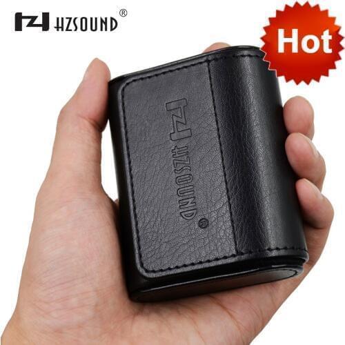 New Original HZ HZSOUND Leather Case In Ear Earphone Bag Box Headphones Portable Case Headphone Accessories Headset Storage Bag