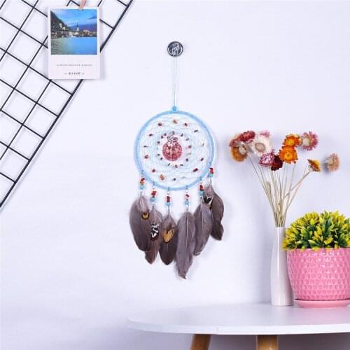 Shell Feather Dream Catcher Wind Chimes Home Hanging Dreamcatcher Bedroom Party Christmas Festival Decoration Maiden Gift