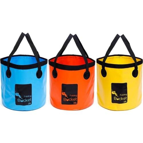 Car Washing Foldable Bucket 20L Fishing Collapsible Bucket Water Container Basin Large Capacity Folding Bucket