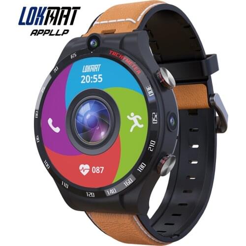Lokmat APPLLP 4 Android Smart Watch Phone Wifi Dual Camera Video Calls Smartwatches 4G Network GPS Watch Heart Rate Monitor