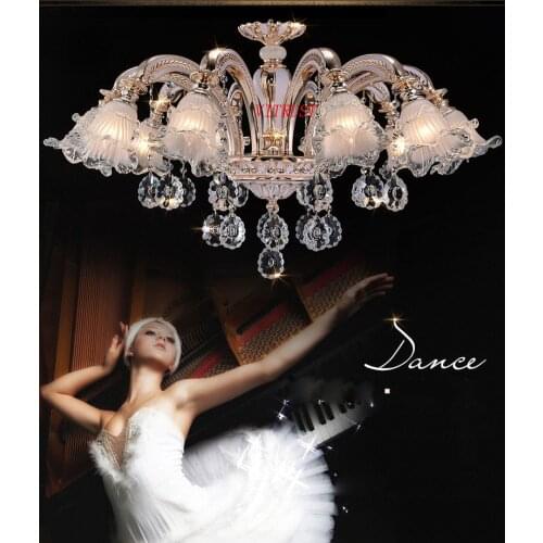 Modern Crystal Chandeliers Lighting lampadario Hanglamp Glass Lighting Fixture Home led lampadari lustres para sala de jantar