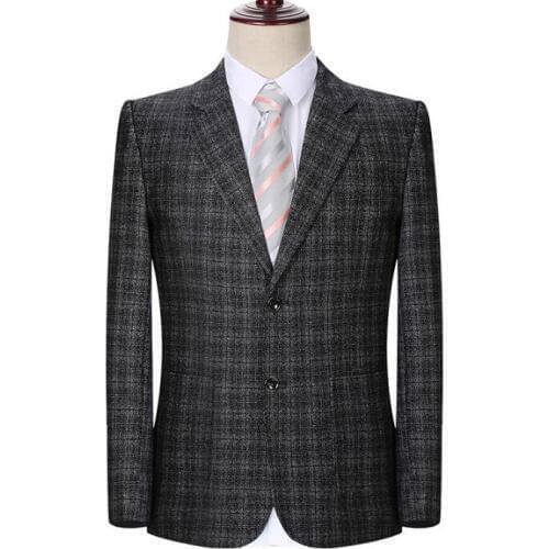 Spring autumn middle-aged casual jacket men blazer slim clothes mens suit casaco jaqueta masculina business coats man outerwear