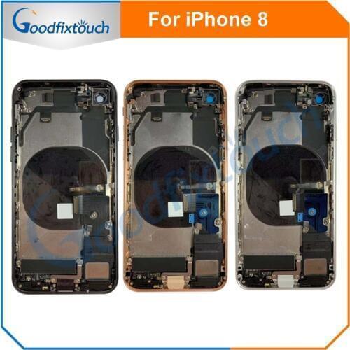 For iPhone 8 Back Cover Battery Door Housing Rear Cover Assembly Battery Housing For iPhone 8G With Flex Cable Replacement Parts