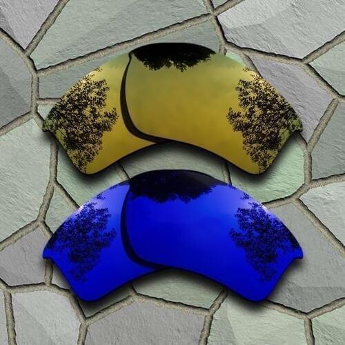 Yellow Golden&Violet Blue Sunglasses Polarized Replacement Lenses for Oakley Half Jacket 2.0 XL