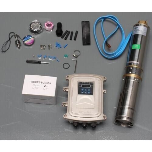 135m MPPT controller Permanent magnet synchronous motor solar powered submersible water pump