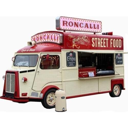 2020 Electric Fast Food Truck Mobile Kitchen Trailer Trend Design Juice Hot Dog Ice Cream Outdoor Vending Cart Machine