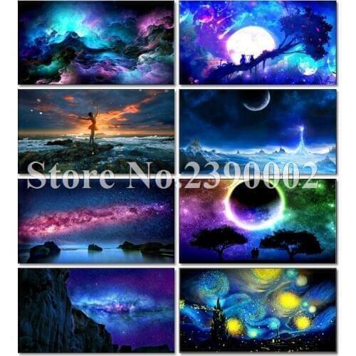Diy Diamond Painting,Starry Sky,5D,DIY,Needlework,Embroidery,Cross Stitch,full Rhinestone,Decoration,Crafts,Fashion,Art,Gift