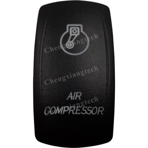Car Boat Truck Backlit Swtich Cap- Laser Engraving - AIR COMPRESSOR -for Led Carling Arb Narva 4x4 RV Rocker Switch, Cover Only