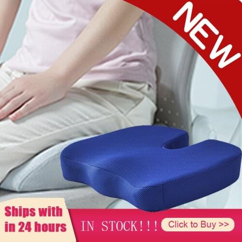 Car U-Shape Seat Travel Seat Cushion Coccyx Orthopedic Memory Foam U Seat Massage Chair Cushion Pad Car Office Massage Cushion