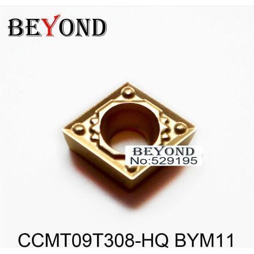 BEYOND 10pcs CCMT09T308-HQ BYM11 CCMT 09T308 Carbide Inserts Lathe Tools processing Steel CNC Cutter Turning Tool