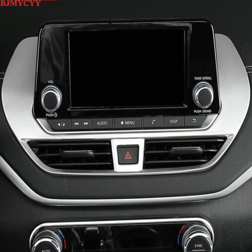 BJMYCYY Car central navigation carbon fiber decorative frame For Nissan Teana Altima 2019 2020